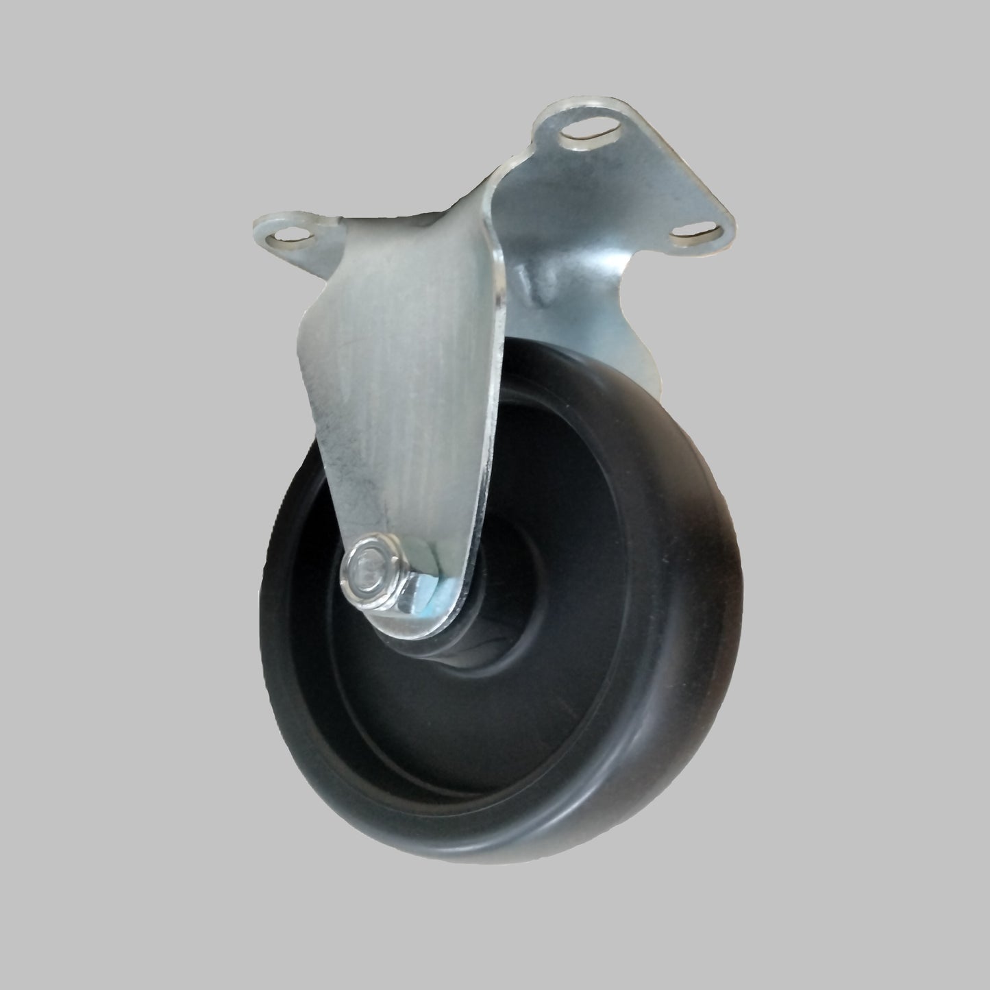 4 X 1 1/4 Black Rigid Poly Caster